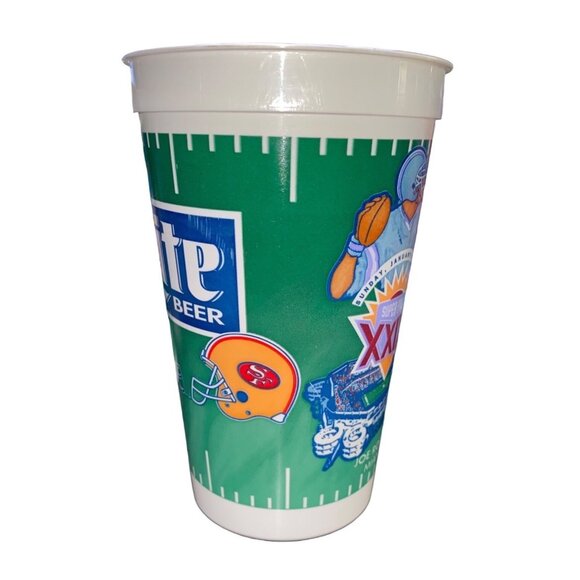 Super Bowl XXIX Commemorative Plastic Cups Set Of 9 1995 Joe Robbie Stadium Miam - Picture 4 of 7